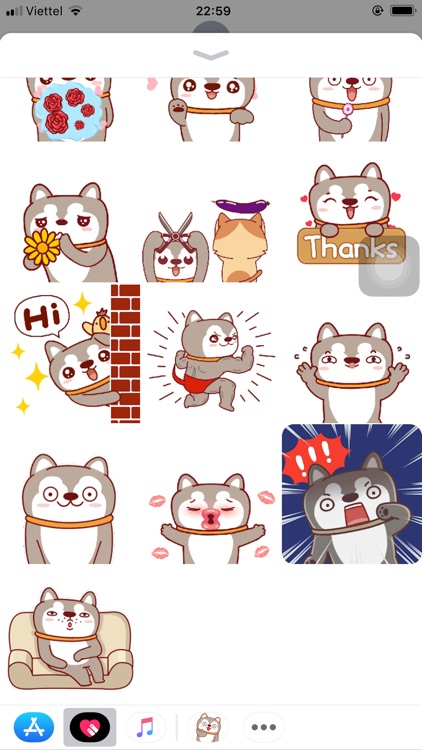 Dog Animated Emoji Stickers