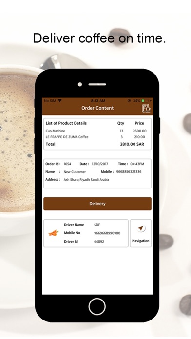 E-COFFEE DELIVERY screenshot 3