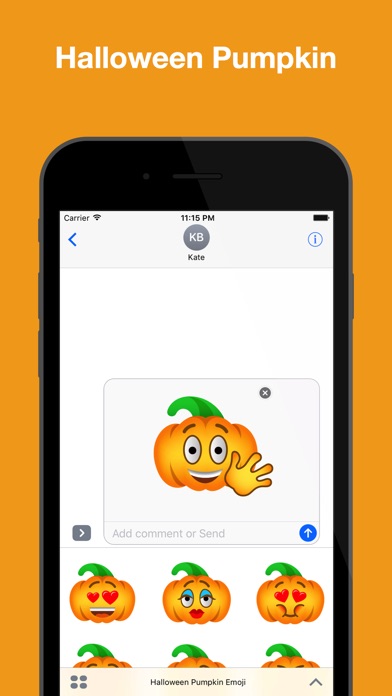 Halloween Pumpkin Emoji Pack screenshot 2