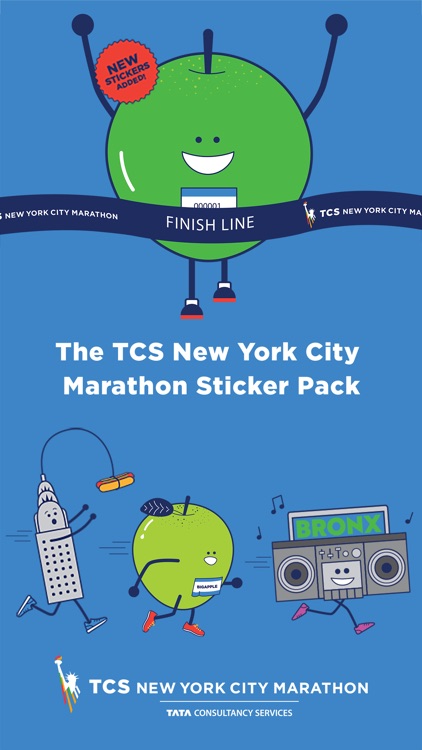 TCS NYC Marathon Sticker Pack