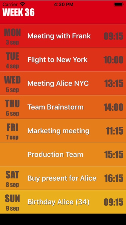 Weekly Calendar Agenda Planner