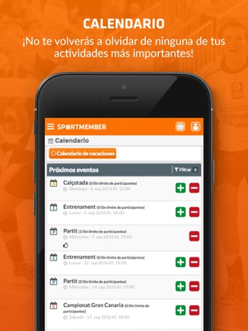 SportMember - Mobile team app screenshot 3