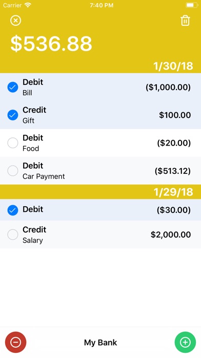 Transactions: Simple Checkbook screenshot 2
