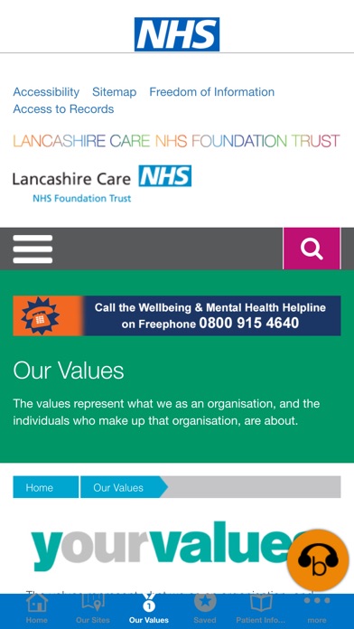 Lancashire Care NHS FT App screenshot 3