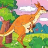 Kangaroos Cartoon Jigsaw Puzzle Games