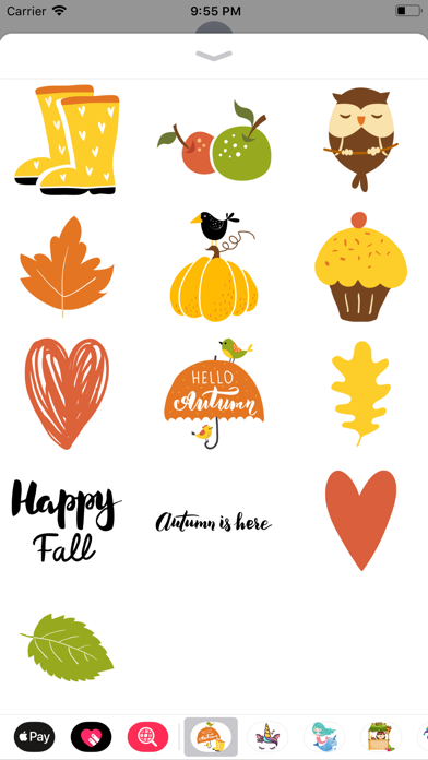 Hello Happy Autumn Stickers screenshot 3