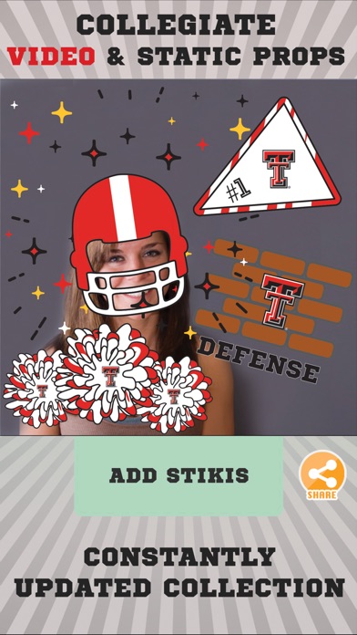 Texas Tech Red Raiders Animated Selfie Stickers screenshot 2