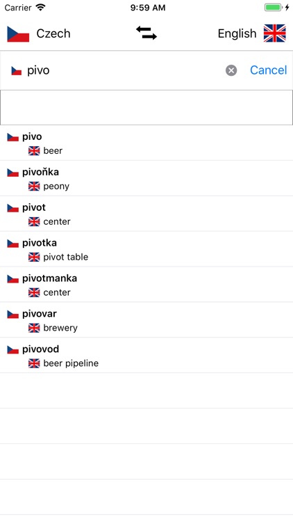 Czech/English Dictionary screenshot-0