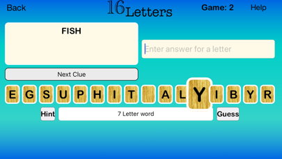 16 Letters-Fast fun word quiz screenshot 2