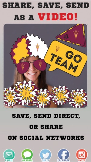 Arizona State Sun Devils Animated Selfie Stickers(圖3)-速報App