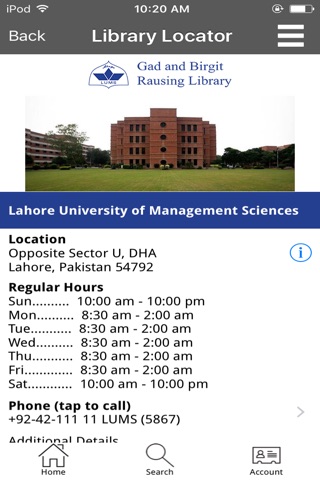 LUMS Library screenshot 4