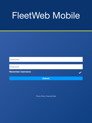 Screenshot of FleetWeb