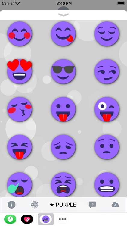 PURPLE Emoji • Stickers by Ghislain Fortin