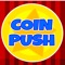 A coin dozer game with cartoon graphics & physics