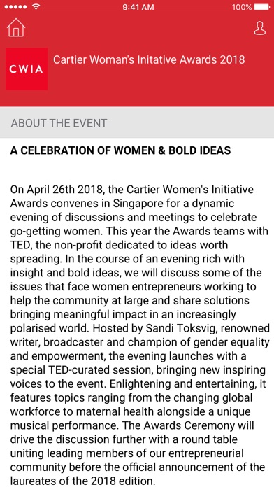 Cartier Women’s Initiative screenshot 2