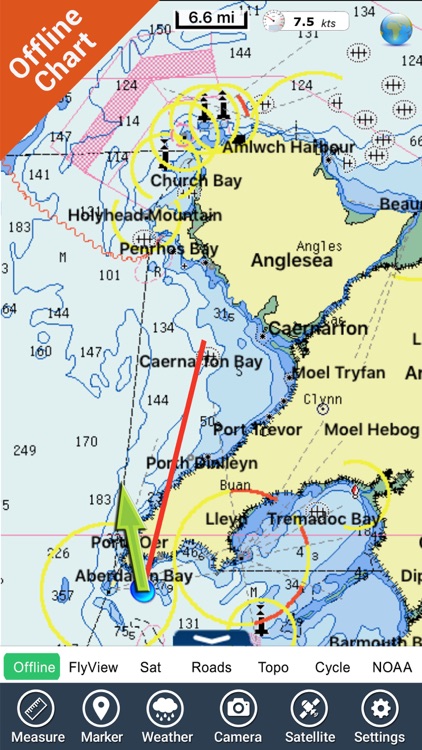 Marine : Wales and West England GPS Map Navigator screenshot-3