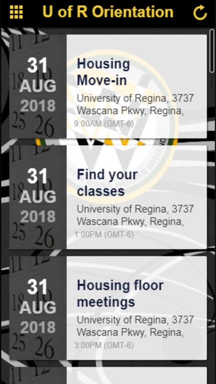 U of Regina Orientation