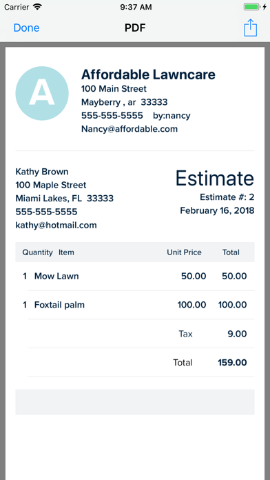 Estimate Maker screenshot 3