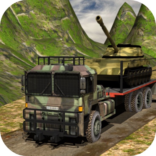 Army Transport Cargo Truck Icon