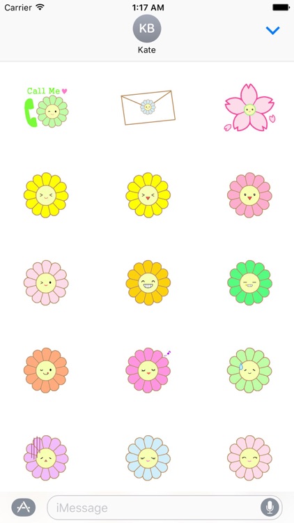 Cute Flower Emoji Sticker