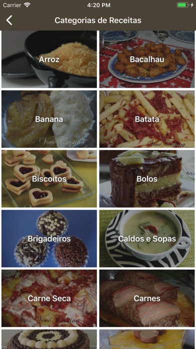 Receitas da Vovó Cristina screenshot 2