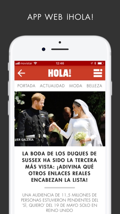 ¡HOLA! ESPAÑA Sitio web