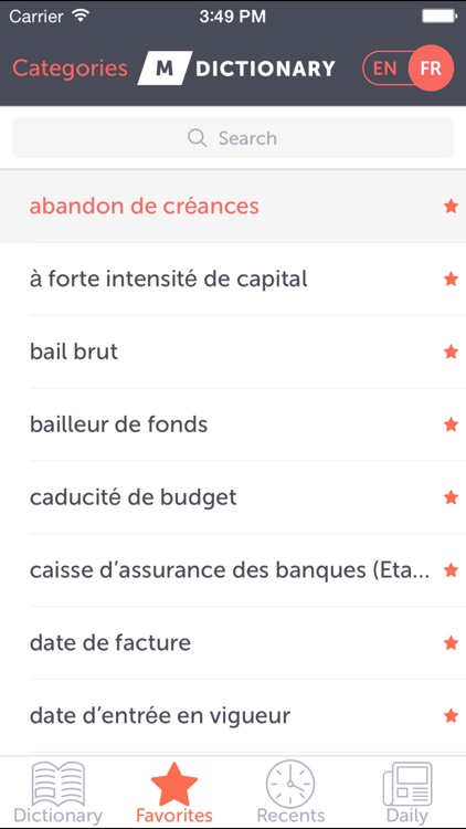 MDictionary Finance Term En-Fr screenshot-3