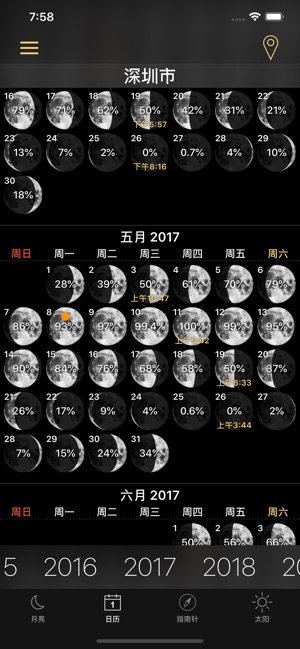 月相盈虧與月球相位預測(圖2)-速報App