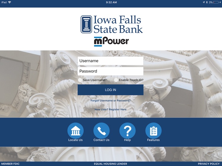 Iowa Falls State Bank for iPad