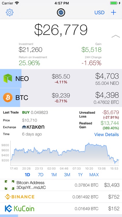 Coinstream - Crypto Portfolio