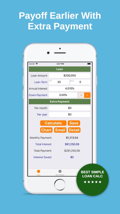 Refinance - Loan Calc Tracker