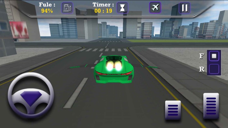 Flying Sports Car Driving Sim-Ulator Game