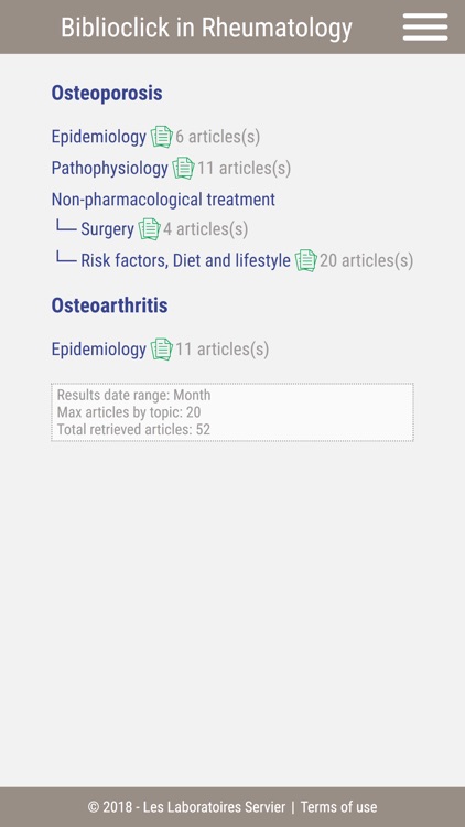 Biblioclick in Rheumatology