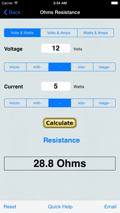 How to cancel & delete Ohm's Law for Power EduCalc from iphone & ipad 1