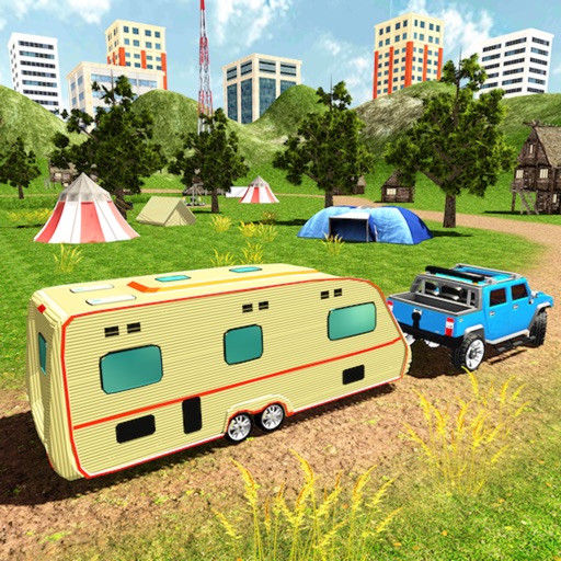 Camper Van Truck Parking: RV Car Trailer Simulator Icon