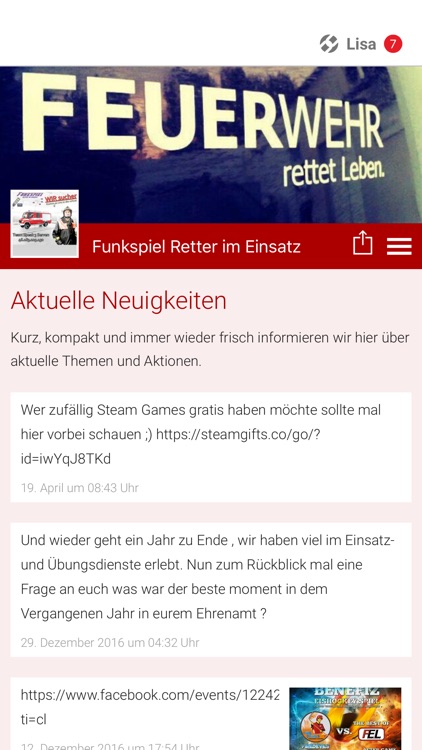 Funkspiel Retter im Einsatz