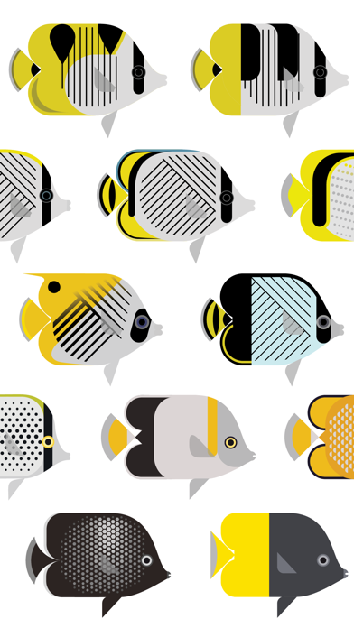 Butterfly Fish Stickersのおすすめ画像2