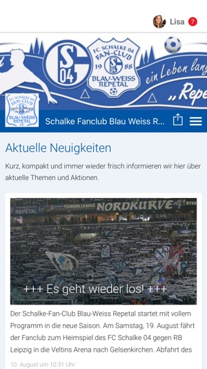 Schalke FC Blau Weiss Repetal(圖1)-速報App