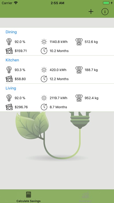 Led Energy Savings Calc. Pro screenshot 2