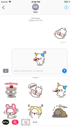 Baby Kitty Meow Meow Stickers