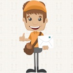 Messenger BoyAnimated Sticker