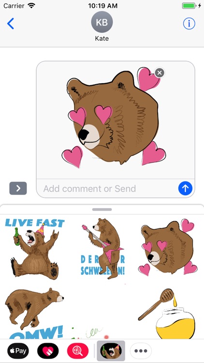 Party Bear Stickers Lite