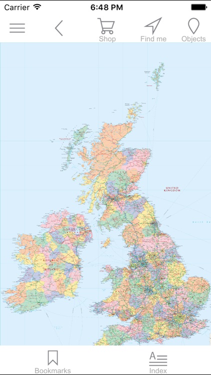 United Kingdom and Ireland. Political map.