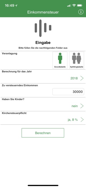 Einkommensteuer 2010-2018