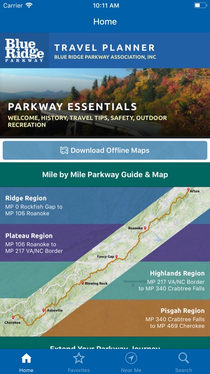 Blue Ridge Pkwy Travel Planner