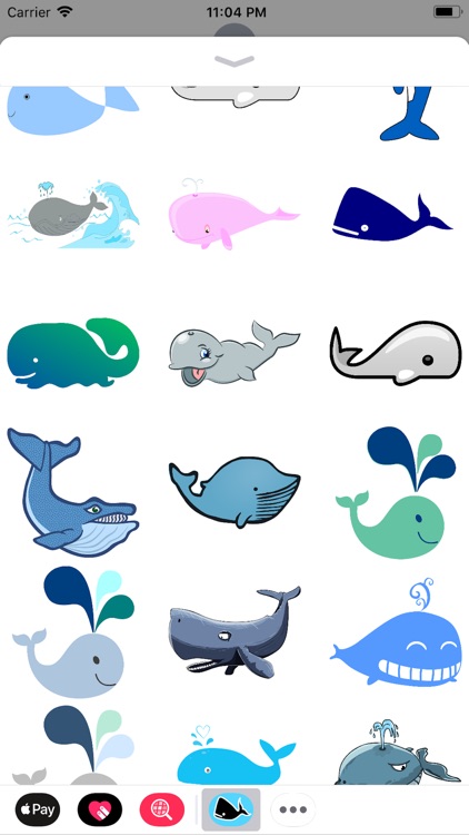 Whale Cartoon Sticker Pack