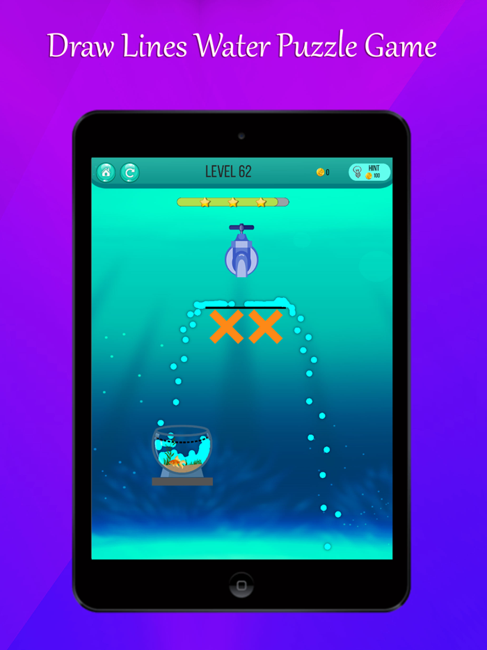 Lucky Fish Draw Physics Puzzle