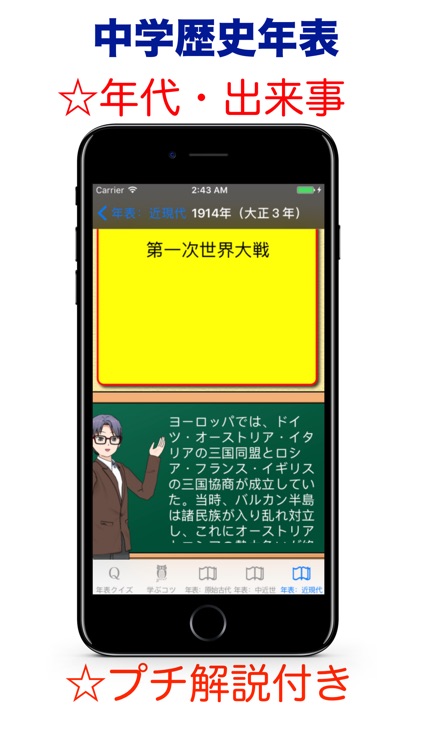 中学歴史年表