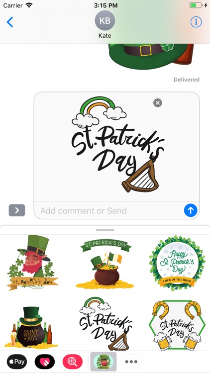 St. Patrick's Day Wish Sticker