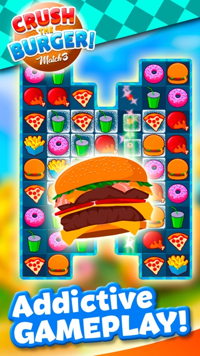 Crush The Burger ! Match 3 screenshot 4